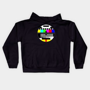 No Signal TV - Vintage Retro Television Kids Hoodie